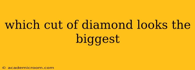 which cut of diamond looks the biggest