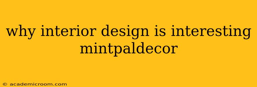 why interior design is interesting mintpaldecor