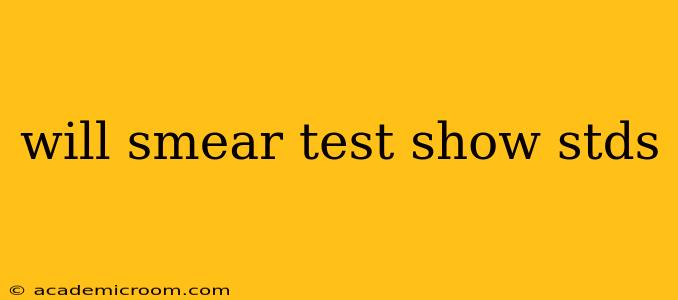 will smear test show stds