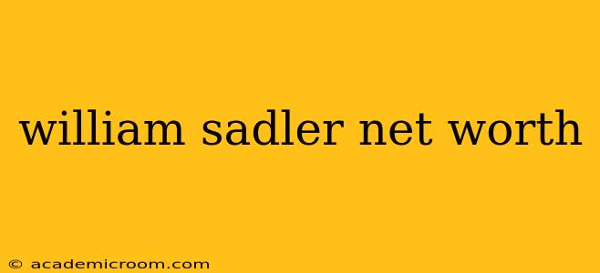 william sadler net worth