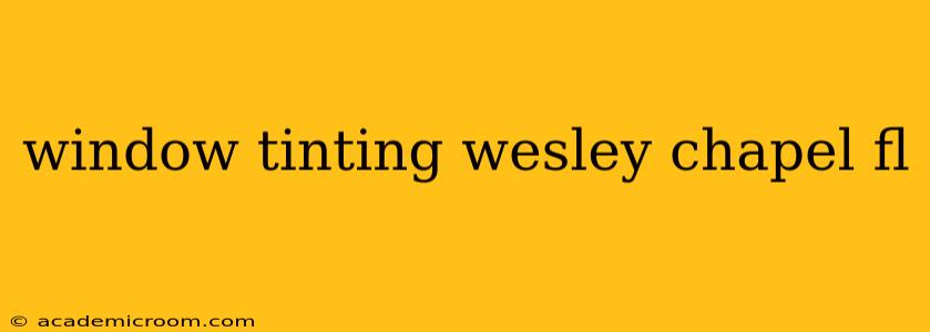 window tinting wesley chapel fl