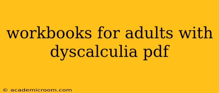 workbooks for adults with dyscalculia pdf