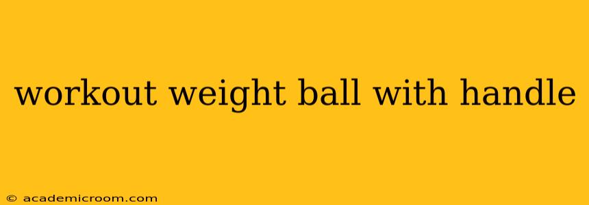 workout weight ball with handle