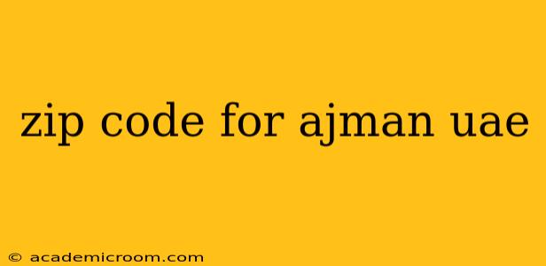 zip code for ajman uae