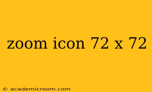 zoom icon 72 x 72